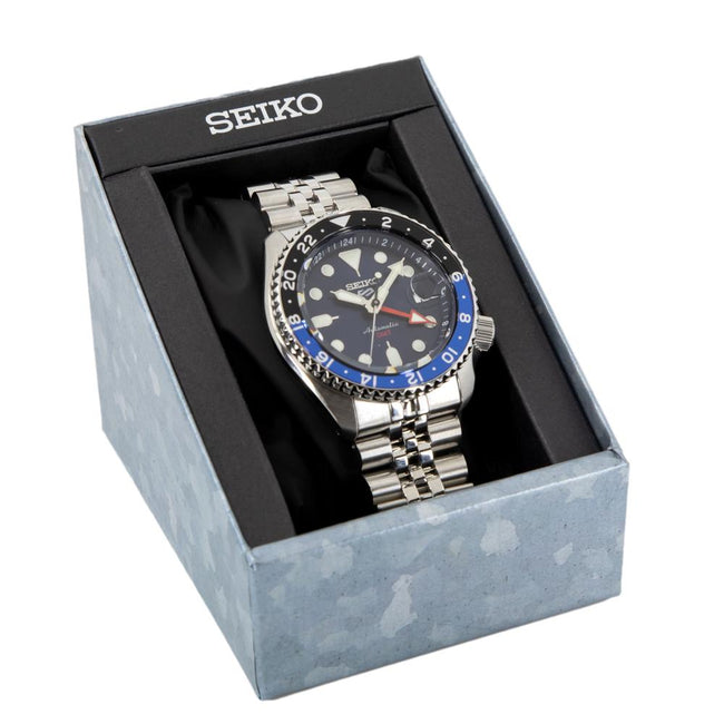 Seiko Men's SSK003K1 5 Sports Blue Dial GMT Watch