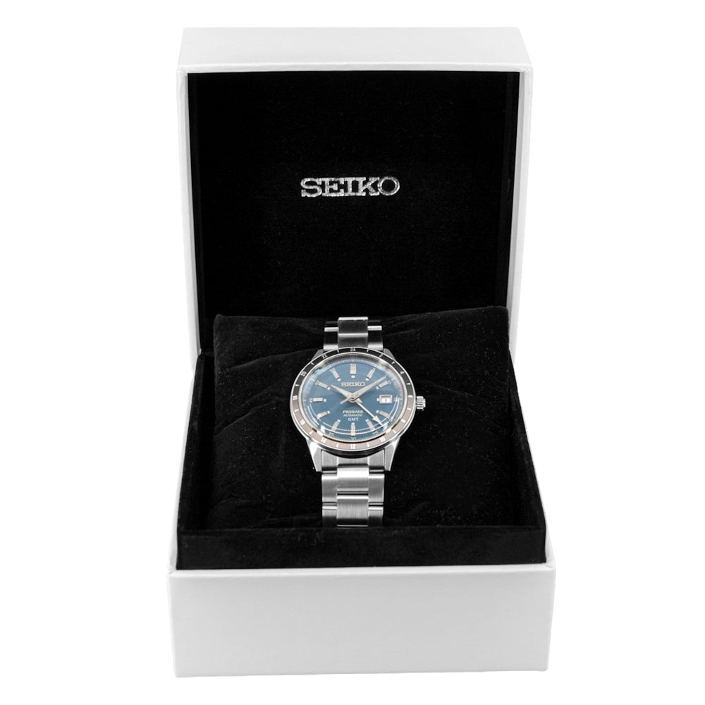 Seiko Men's SSK009J1 Presage Style 60's Auto GMT