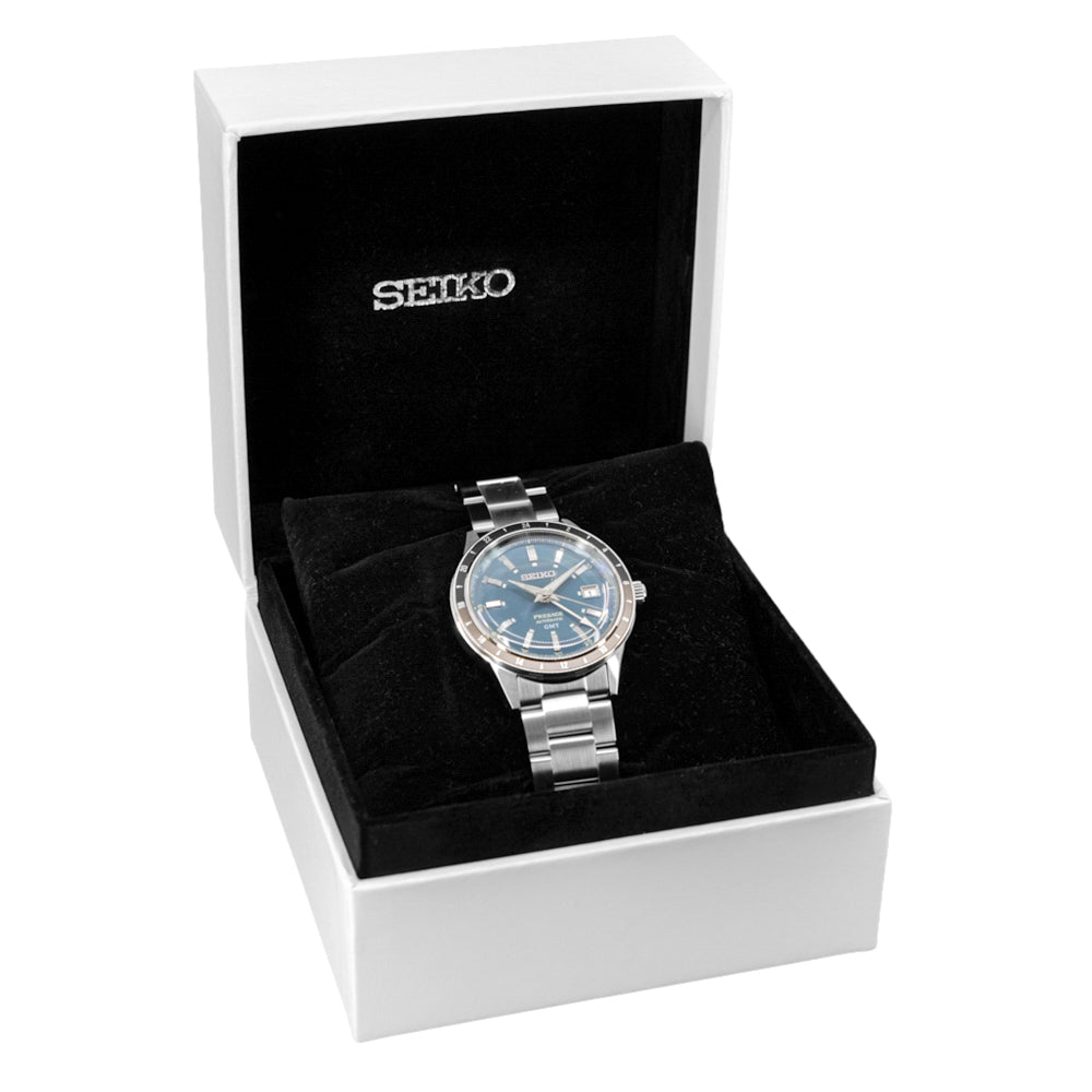 Seiko Men's SSK009J1 Presage Style 60's Auto GMT