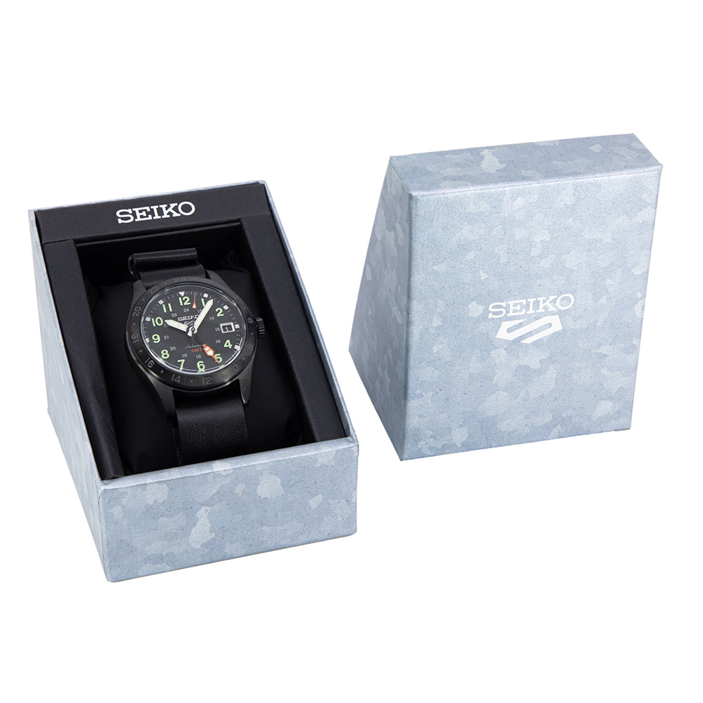 Men's SSK025K1 Automatic GMT Watch Black Coating