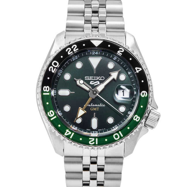 Seiko Men's SSK035K1 5 Sports Green Dial Automatic GMT