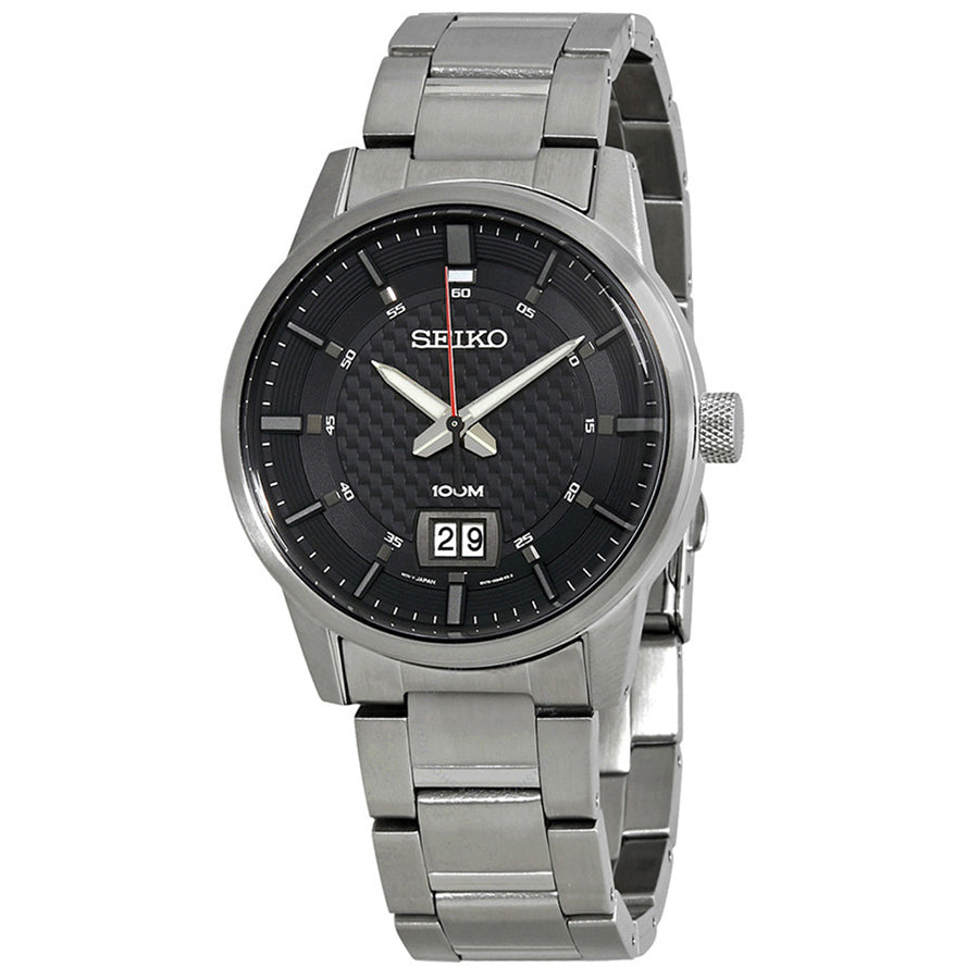 Seiko Men's SUR269P1 Sports Black Dial Watch