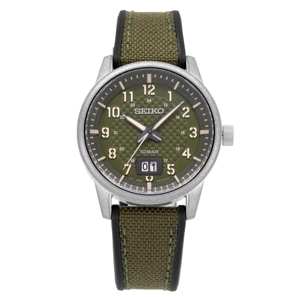 SUR323P1-Seiko Men's SUR323P1 Sport Khaki Green Dial Watch