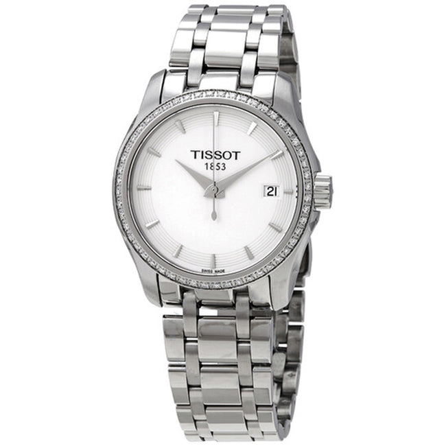 Tissot Ladies T035.210.61.011.00 Couturier White Dial Watch