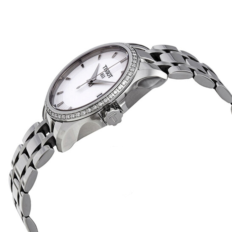 Tissot Damen T035.210.61.011.00 Couturier weißes Zifferblatt Uhr