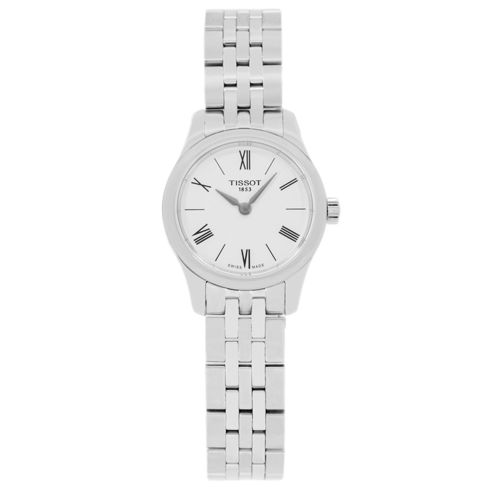 Tissot Damen T063.009.11.018.00 Tradition weißes Zifferblatt Uhr