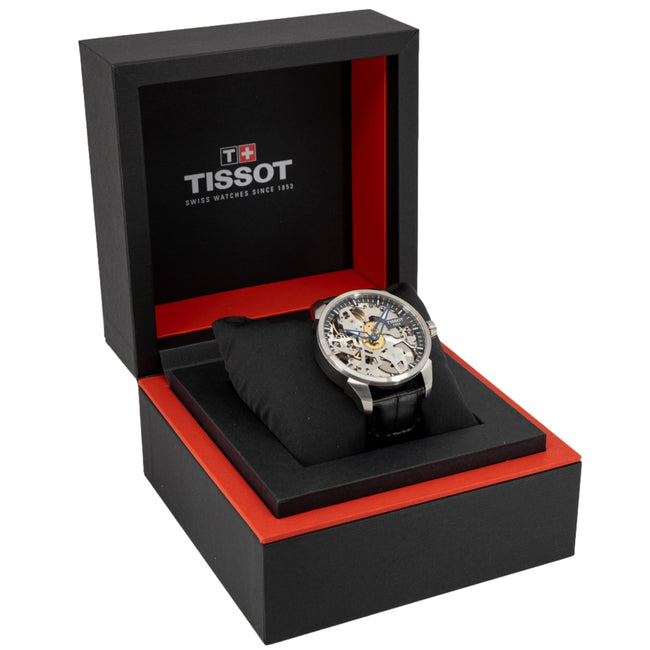Tissot  T070.405.16.411.00 Squelette Skeleton Dial Watch