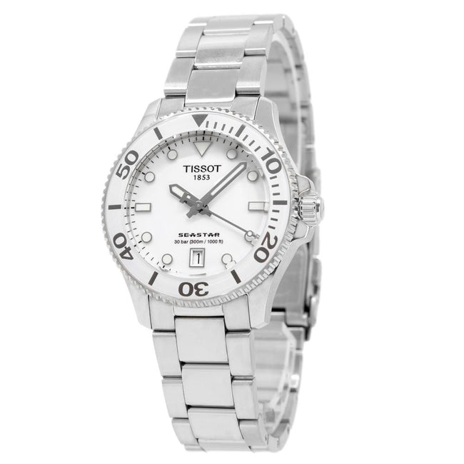 Tissot Ladies T120.210.11.011.00 Seastar Silver Dial Watch