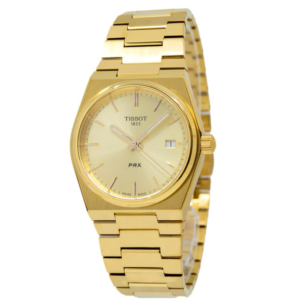 T1372103302100-Tissot Ladies T137.210.33.021.00 PRX 35MM Golden Quartz