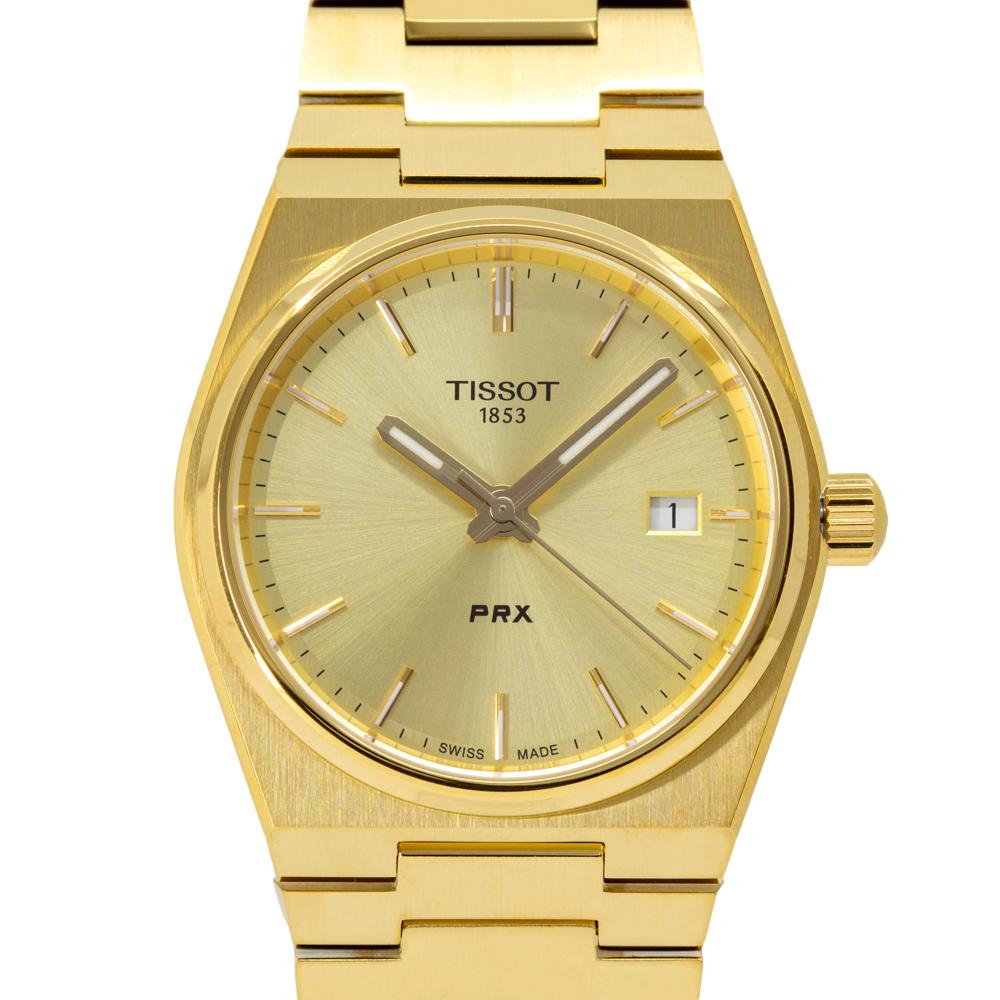 T1372103302100-Tissot Ladies T137.210.33.021.00 PRX 35MM Golden Quartz