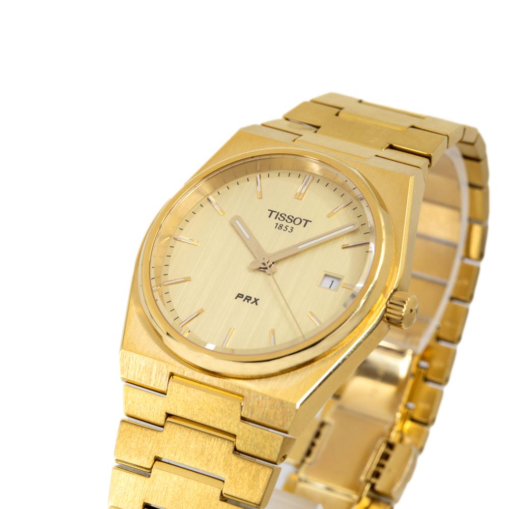 Tissot Men's T137.410.33.021.00 PRX Gold PVD Watch