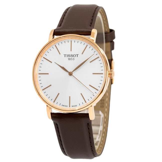 Tissot Men's T143.410.36.011.00 Everytime Silver Dial Watch
