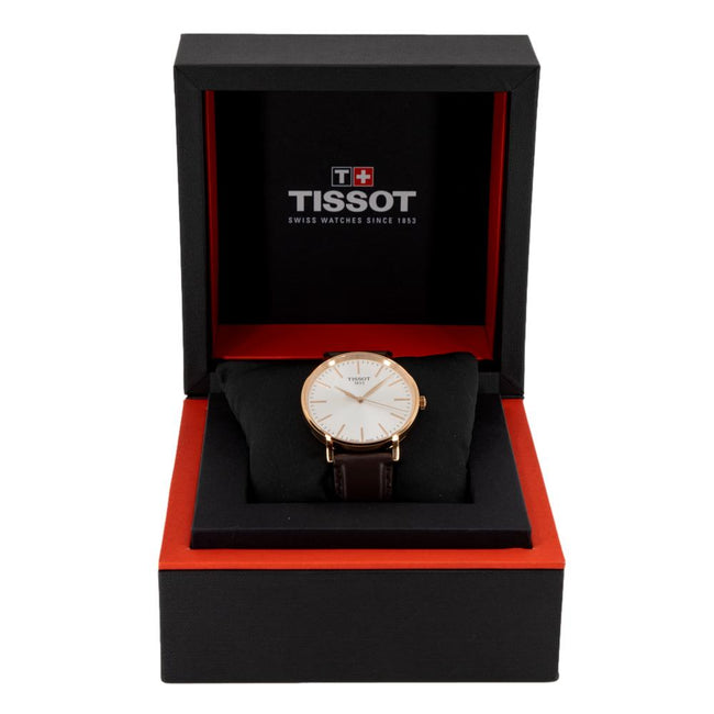 Tissot Men's T143.410.36.011.00 Everytime Silver Dial Watch