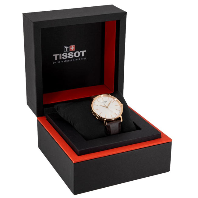 Tissot Men's T143.410.36.011.00 Everytime Silver Dial Watch
