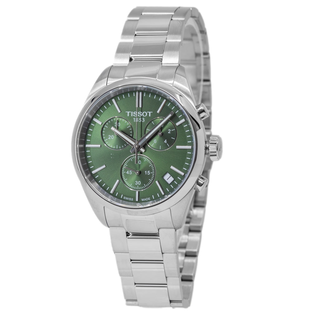 Tissot Men's T150.417.11.091.00 PR 100 Green Dial Chrono