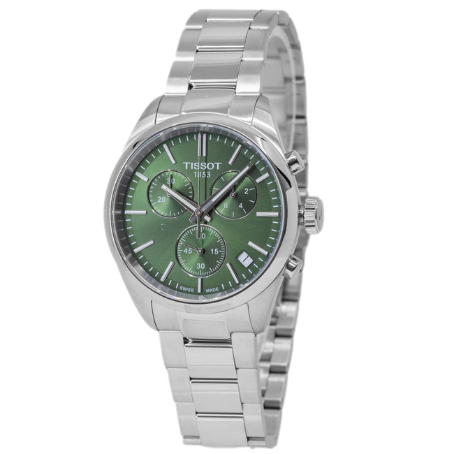 Tissot Men's T150.417.11.091.00 PR 100 Green Dial Chrono
