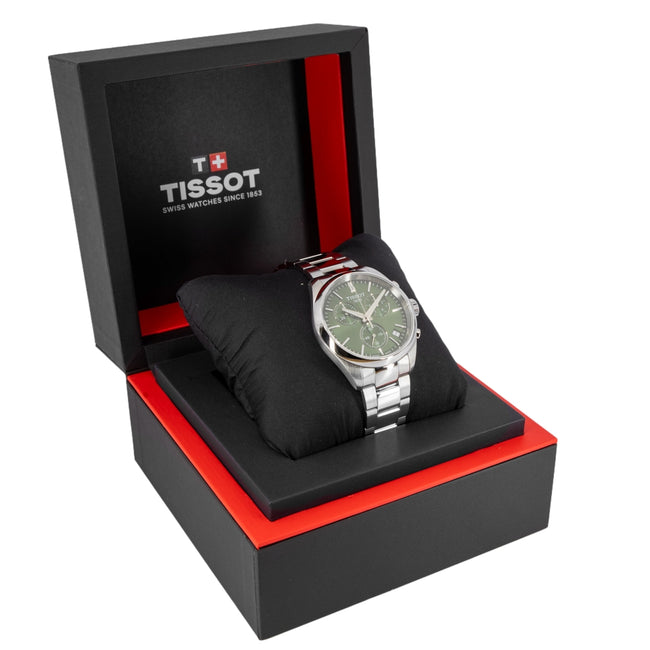 Tissot Men's T150.417.11.091.00 PR 100 Green Dial Chrono