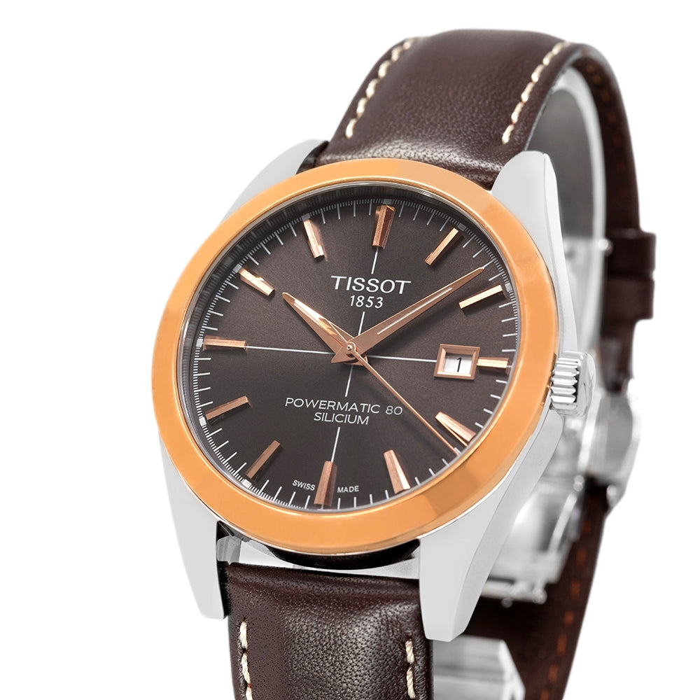 Tissot T927.407.46.291.00 Silicium 18k Gold Bezel Watch