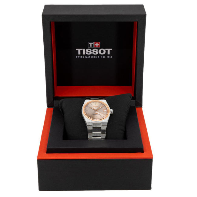 Tissot Ladies T931.207.41.336.00 PRX 18k Gold Bezel Auto