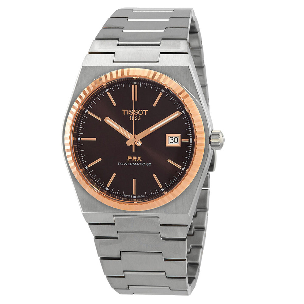 Tissot Men's T931.407.41.291.00 PRX Gold Bezel Powermatic 80