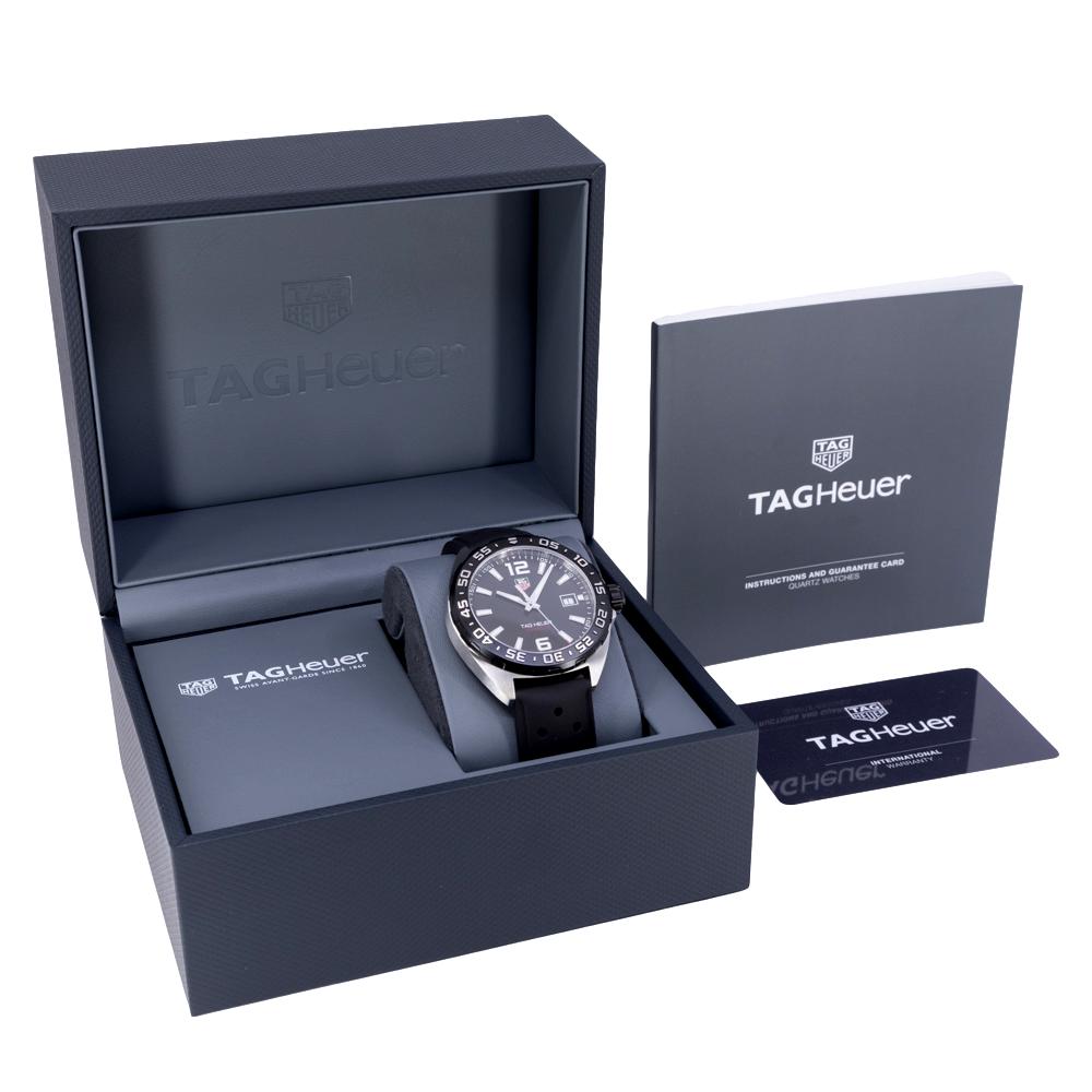 TAG Heuer Men's WAZ1110.FT8023 F1  Black Dial Watch