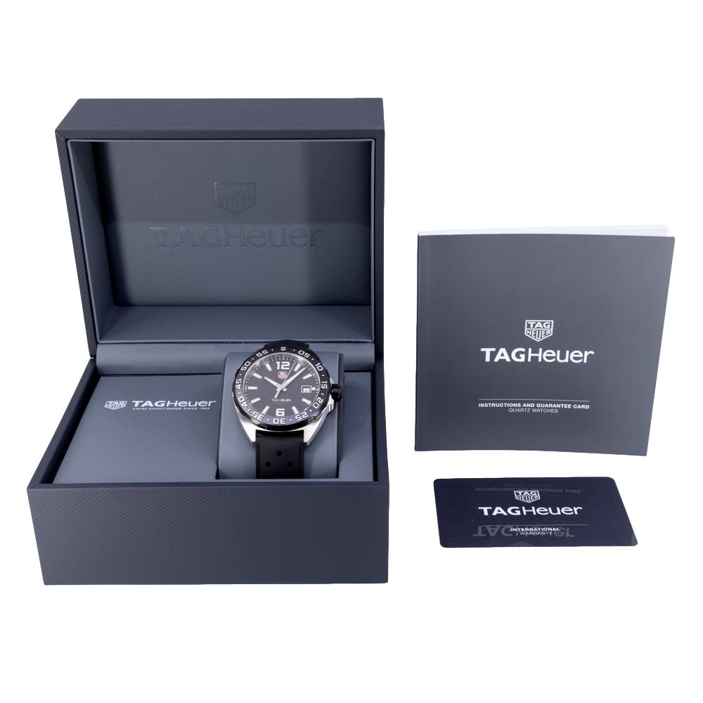TAG Heuer Men's WAZ1110.FT8023 F1  Black Dial Watch
