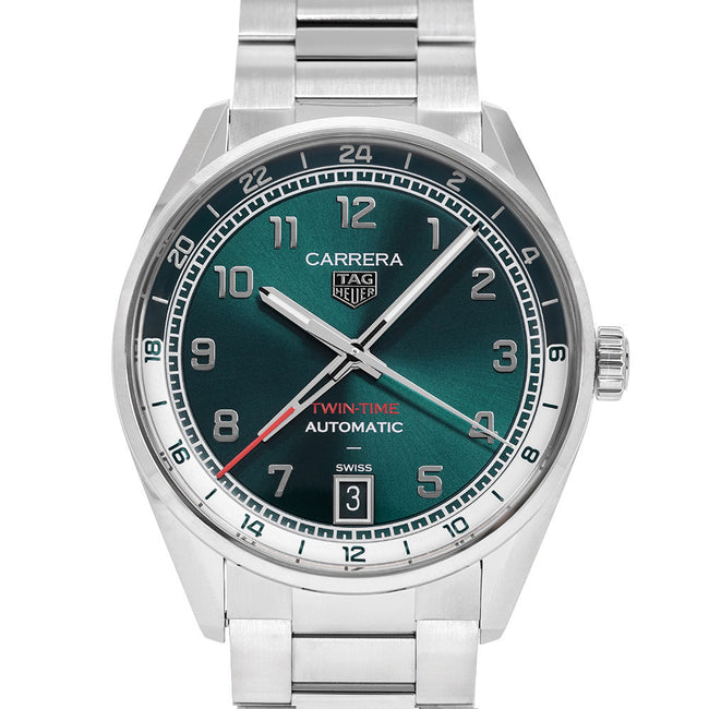 Tag Heuer Men's WDA2114.BA0043 Carrera Date Twin-Time Auto
