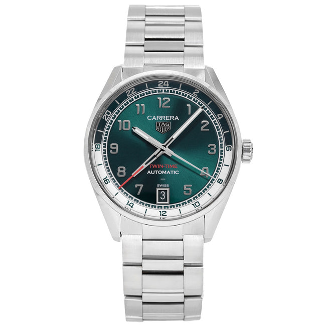 Tag Heuer Men's WDA2114.BA0043 Carrera Date Twin-Time Auto