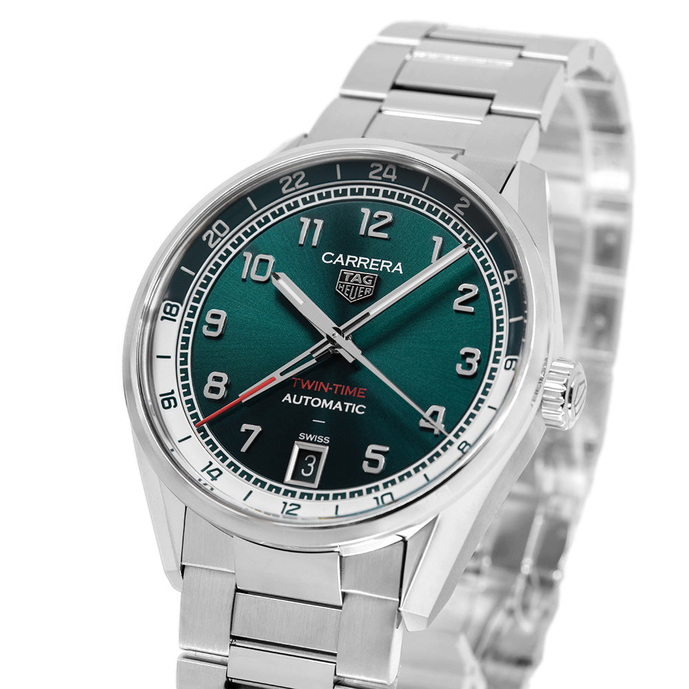 Tag Heuer Men's WDA2114.BA0043 Carrera Date Twin-Time Auto
