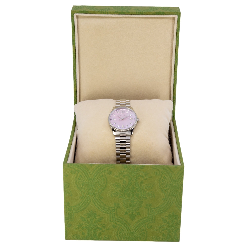 Gucci Women's YA1265062 G-Timeless 29mm Diamonds Quartz