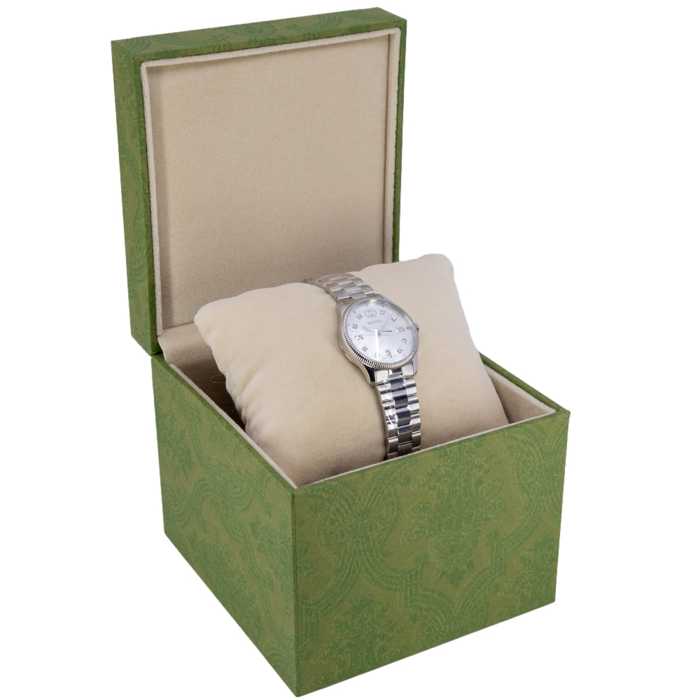 Gucci Women's YA1265064 G-Timeless 29mm Diamonds Quartz