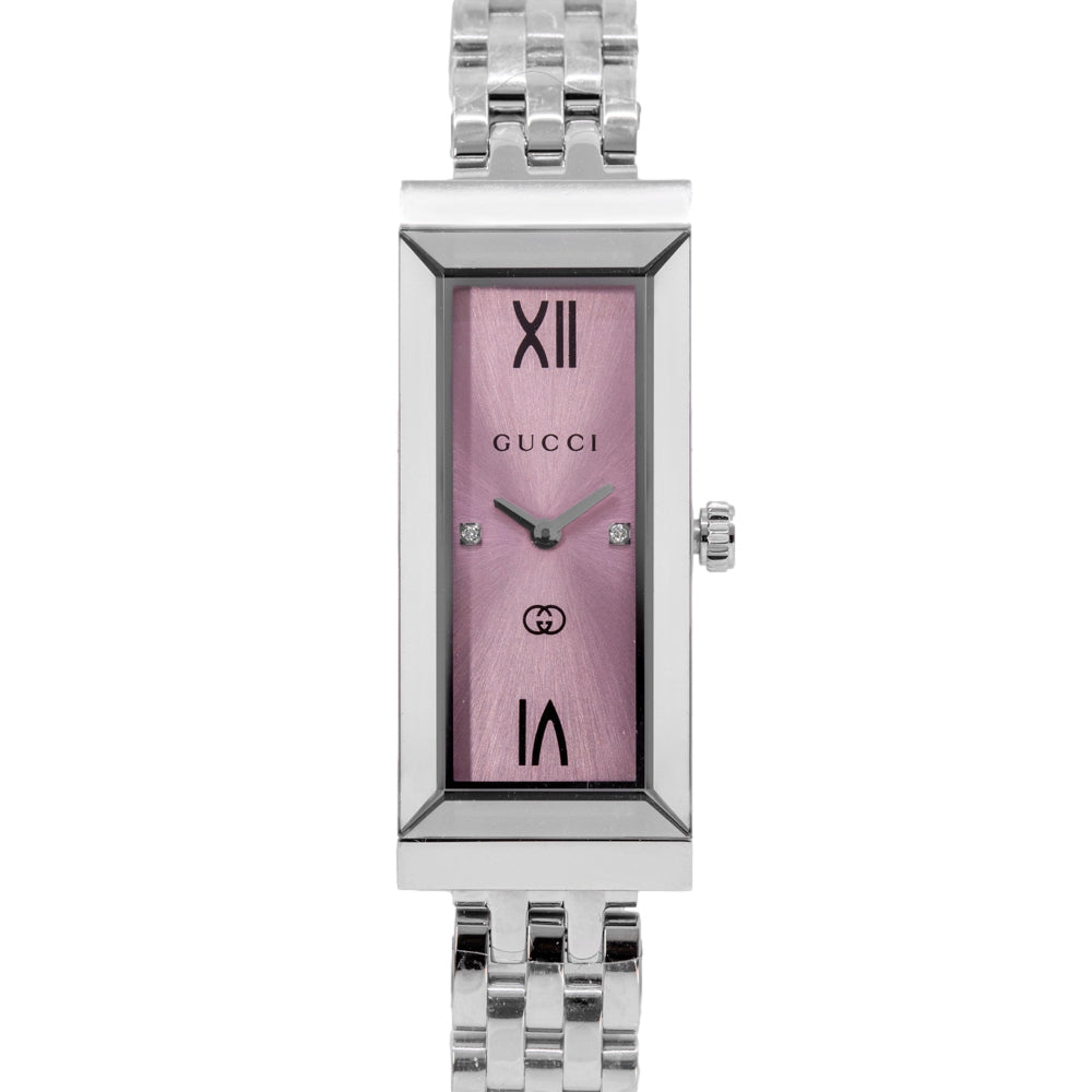 Gucci Women's YA127516 G-Frame Diamonds Quartz
