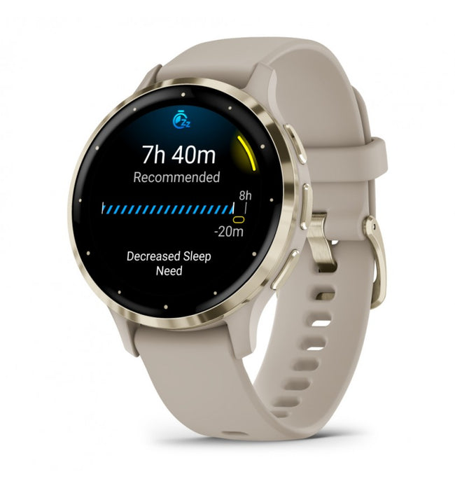 Garmin 010-02785-02 Venu 3S French Gray e Soft Gold