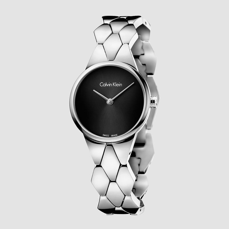 ck black ladies watch