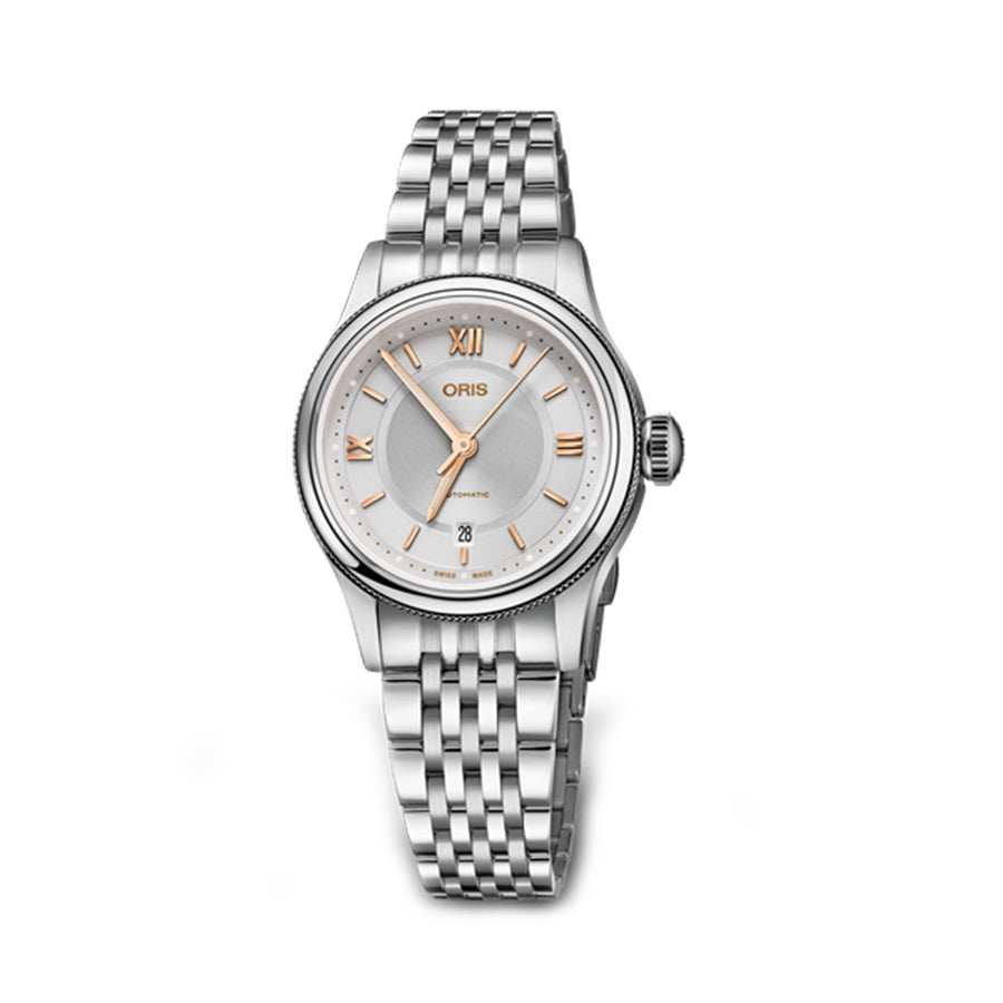 01 561 7718 4071-07 8 14 10-Oris Ladies 01 561 7718 4071-07 8 14 10 Classic Silver Watch