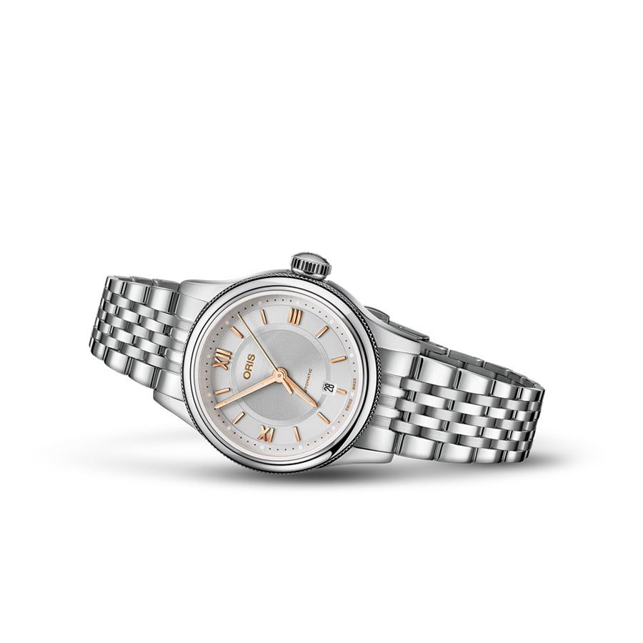 01 561 7718 4071-07 8 14 10-Oris Ladies 01 561 7718 4071-07 8 14 10 Classic Silver Watch