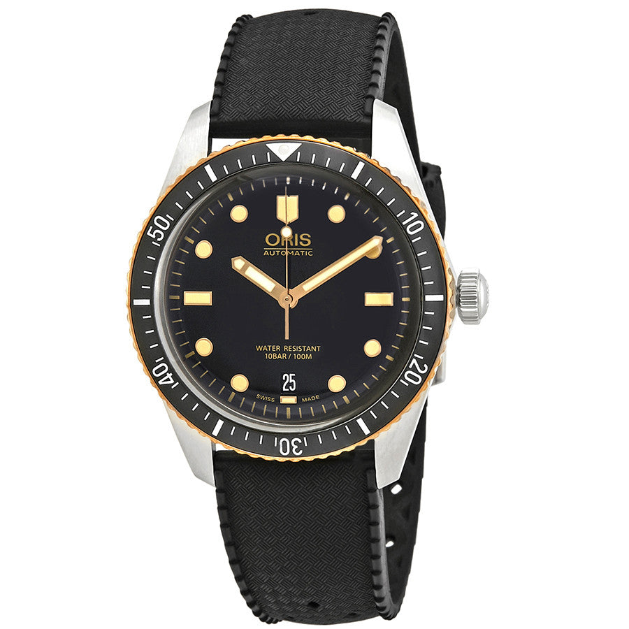 01 733 7707 4354-07 4 20 18-Oris 01 733 7707 4354-07 4 20 18 Divers Black Dial Watch