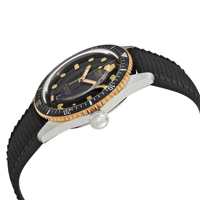 Oris 01 733 7707 4354 07 4 20 18 Divers Black Dial Watch