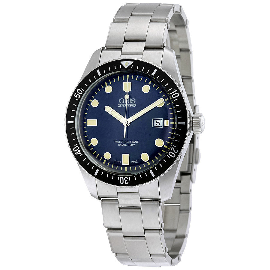 01 733 7720 4055-07 8 21 18-Oris 017337720 4055-07 8 2118 Oris Divers 65 Blue Dial Watch