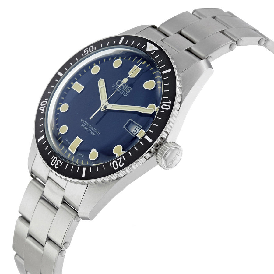 01 733 7720 4055-07 8 21 18-Oris 017337720 4055-07 8 2118 Oris Divers 65 Blue Dial Watch