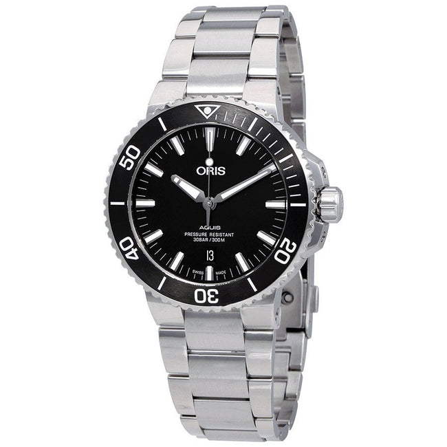 01 733 7730 4154-07 8 24 05PEB-Oris Men's 01 733 7730 4154-07 8 24 05PEB Aquis Black Dial W