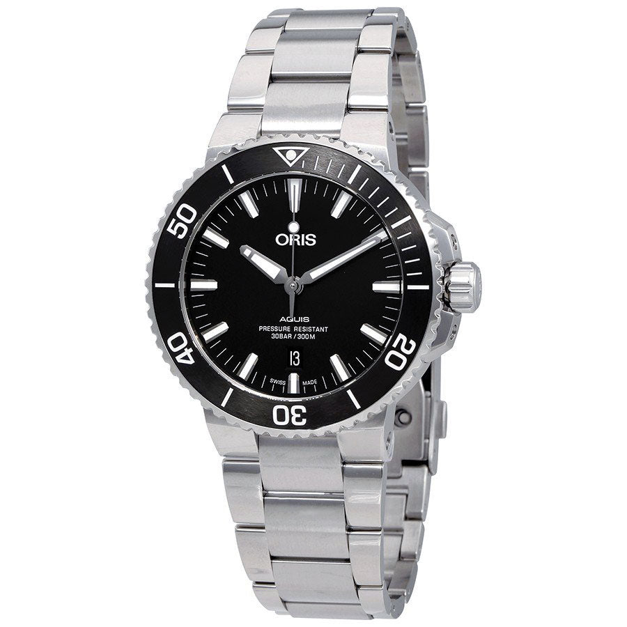 01 733 7730 4154-07 8 24 05PEB-Oris Men's 01 733 7730 4154-07 8 24 05PEB Aquis Black Dial W