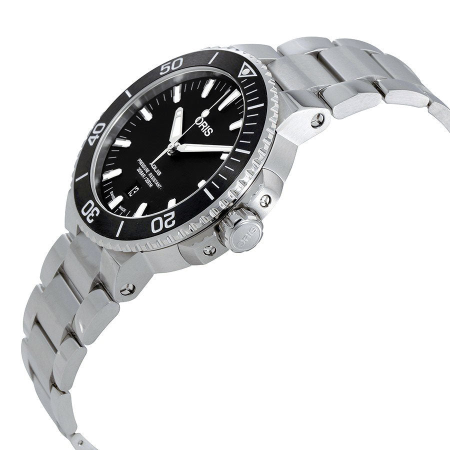 01 733 7730 4154-07 8 24 05PEB-Oris Men's 01 733 7730 4154-07 8 24 05PEB Aquis Black Dial W