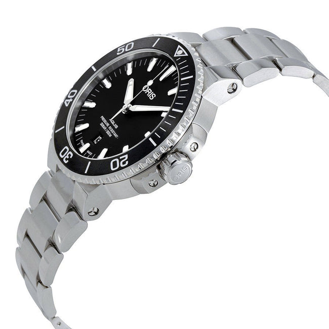 01 733 7730 4154-07 8 24 05PEB-Oris Men's 01 733 7730 4154-07 8 24 05PEB Aquis Black Dial W
