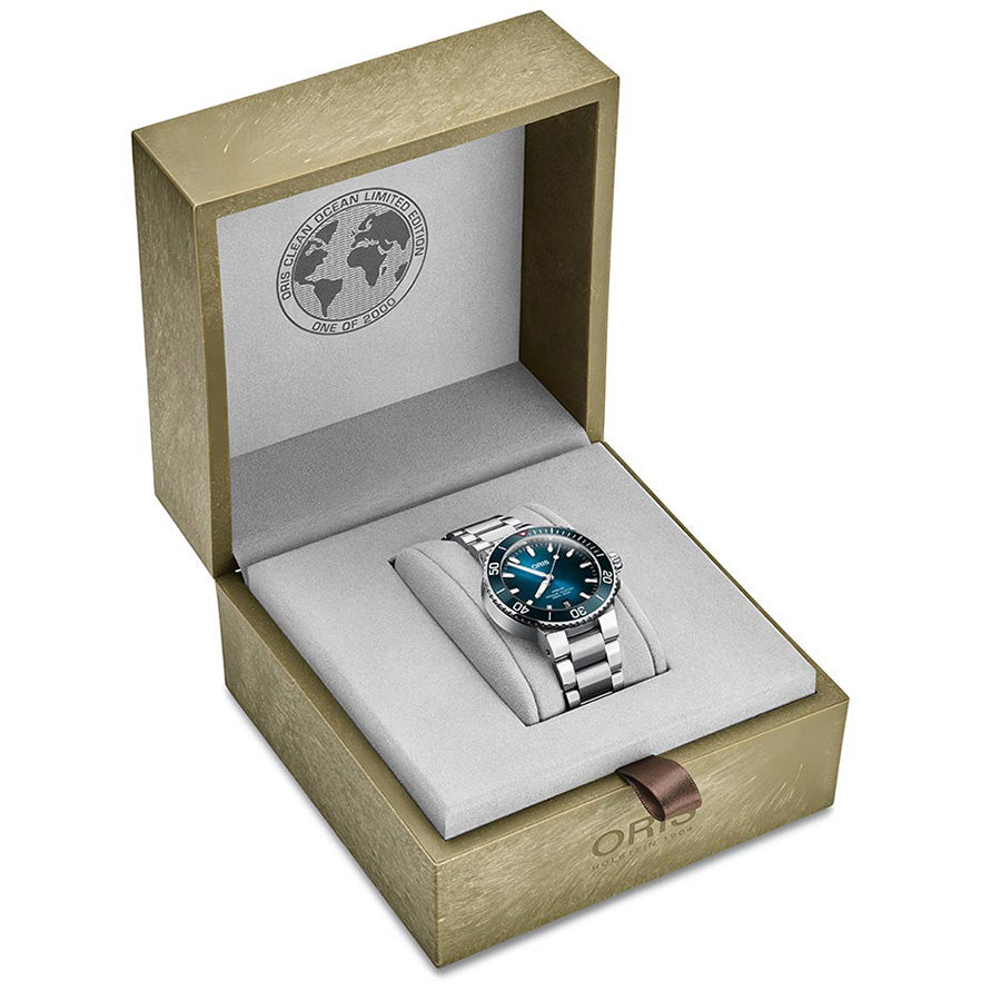 01 733 7732 4185-Set-Oris 01 733 7732 4185-Set Aquis Clean Ocean Limited Ed Watch