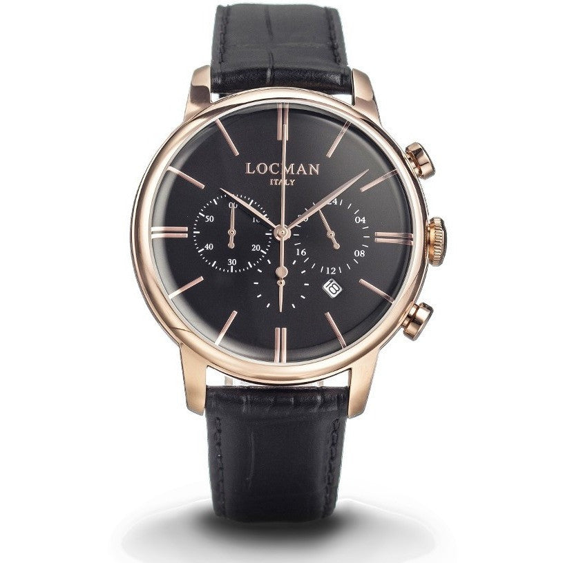 Locman 1960 0254R01R-RRBKRGPK Chronograph Quartz