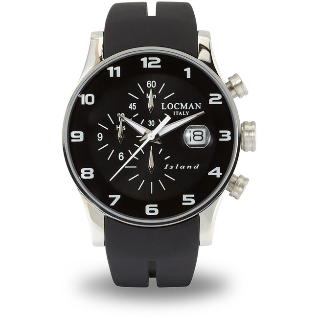 Locman 062000KW-BKW2SIK Island Quartz Men's Watch