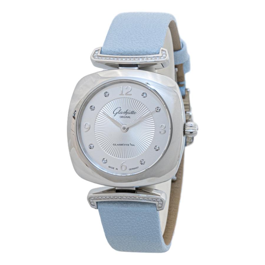 1-03-02-12-12-35-Glashutte 1-03-02-12-12-35 Pavonina  Azure Strap Watch