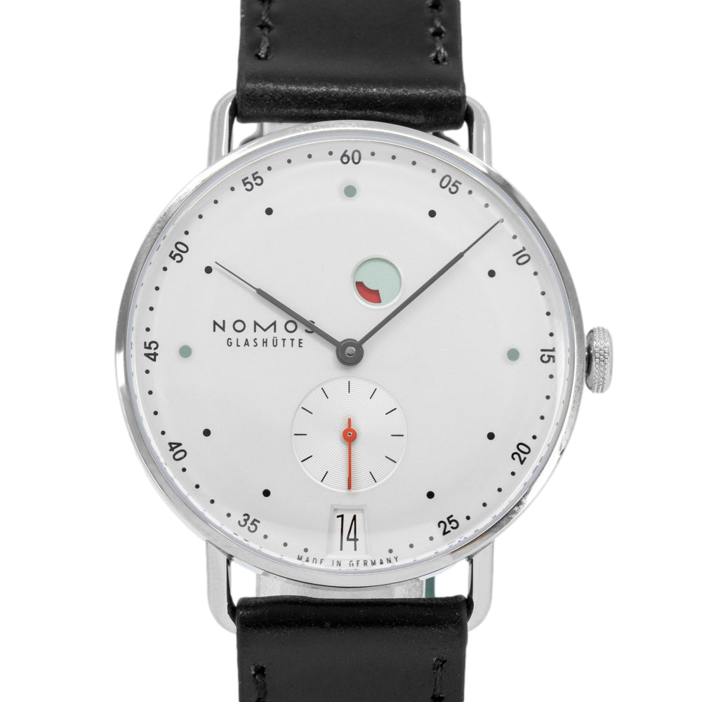 1101-Nomos Glashutte Men's 1101 Metro White Dial 