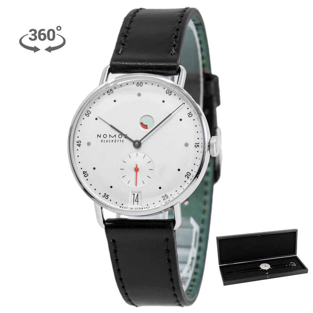 1101-Nomos Glashutte Men's 1101 Metro White Dial 